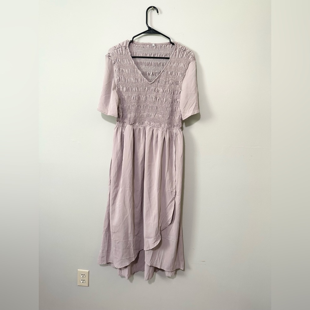 Smocked Midi Dress